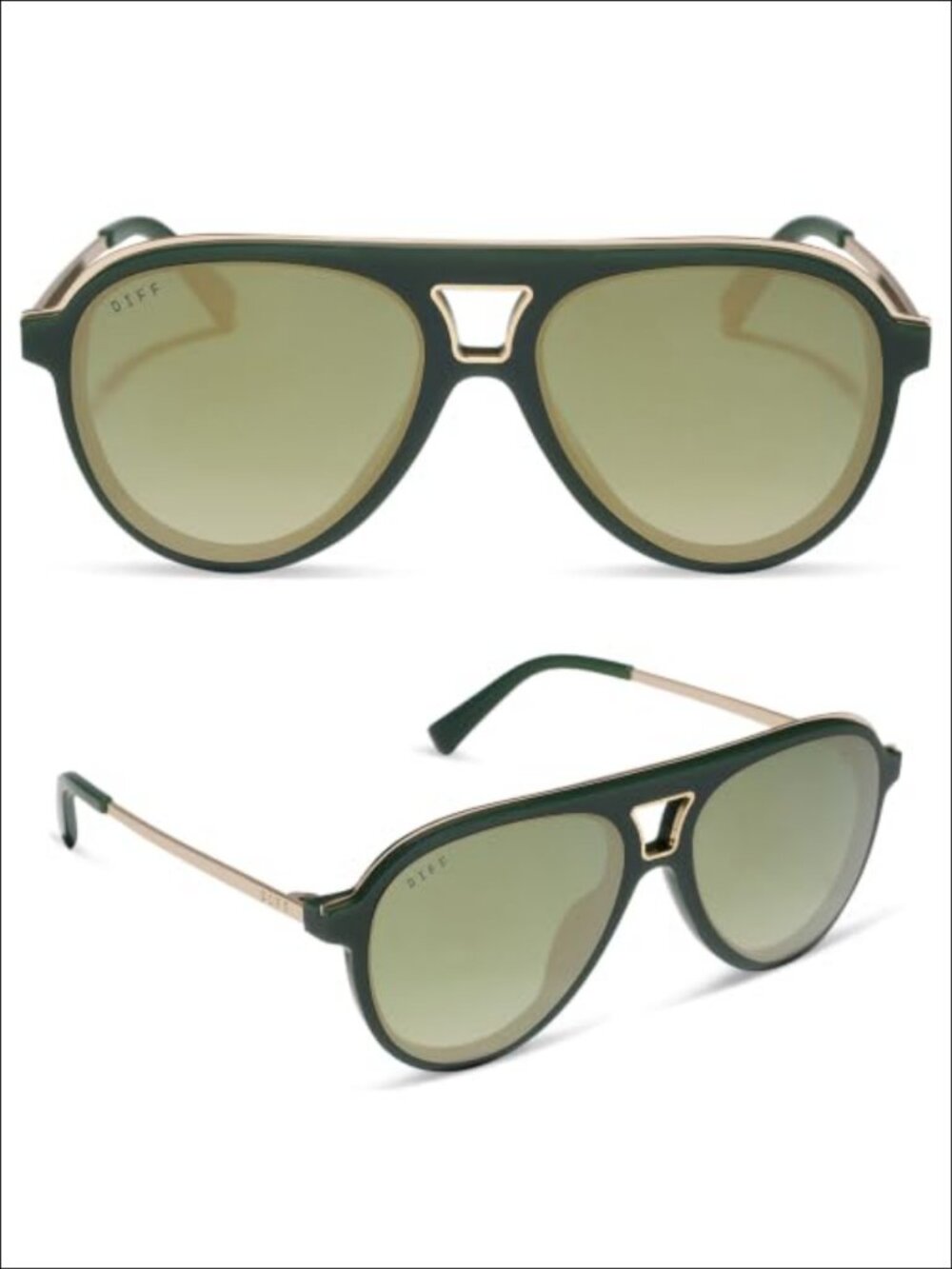 Designer Aviator Sunglasses Premium Acetate UV400 Gradient Lens